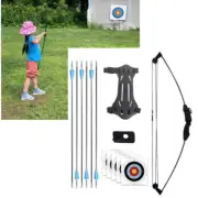 18 lbs Archery Compound Bow and 6 Arrow Set for Youth Kids Beginner Bow Gifts AU