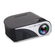 Portable Mini Led Projector With Remote - 1200 Lumens - Black