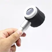 Magnifying Glasses,Handheld Magnifier with UV Light 10X Dermatoscope Handle Smooth Clear Vision Measure Scale Optical Glass Magnifying