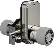 Keypad Door Lock with Dual Cylinders, iulock Keyless Entry for Outdoor Door