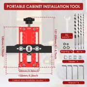 Cabinet Hardware Jig Cabinet Door Installation Positioner Adjustable AU]
