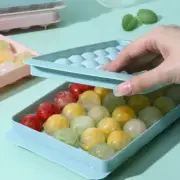 Ice Ball Maker Mold Mini Round Ice Cube Tray Reusable with Lid for Freezer
