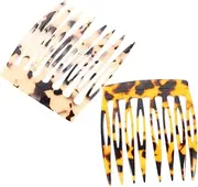MUSISALY 2pcs Hair Comb Clips for Women Hair Side Combs Accessories French Comb Hair Accessories Bride Acetate Sheet Fashion