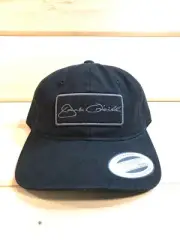Jack O'Neill Patch Hat NWT Adjustable Leather Strap Black O'Neill Brand OSFM