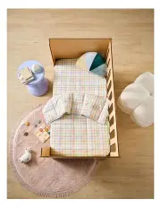 [Linen House Kids] Playground Coverlet in Orange