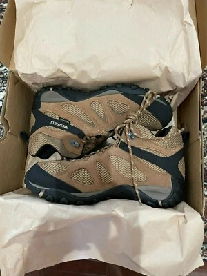 BNIB Merrell Yokota 2 Mid Hiking Boots, Waterproof, Suede, Men, Size 10, Tobacco