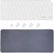 Magic Skin Premium Ultra Thin Keyboard Cover Compatible with MacBook Air 13 inch Crystal Clear Case 2021 2020 Release A2337 M1 A2179, US ANSI Layout, Clear