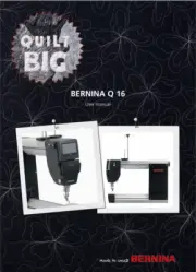 Bernina Q 16 Sewing Machine Printed Manual User Guide Instructions COLOR COPY