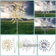 Magical Metal Windmill - 3D Wind Powered Kinetic Sculpture, Metal Wind Spinner