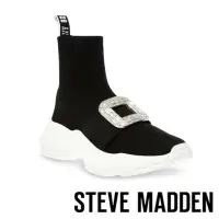 在飛比找momo購物網優惠-【STEVE MADDEN】MARATHONS 方鑽襪套休閒