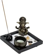 1 Set Zen Sand Table Ornament Zen Sand Garden Accessories Hourglass Sand Bulk Sand Tray Fidget Retro Decor Ocean Sandbox with Cover Beach Vintage Home Decor Household Artware Stone
