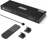 TESmart HDMI Switch 8 Port, 8x1 4K@60Hz HDMI Switcher, EDID Emulator, RS232/LAN Port, HDCP 2.2, Auto Scan, Auto Detection, 8 in 1 Out Switch for 8 Computers with Rack Ears and IR Remote