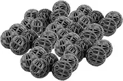 100pcs 18mm Biological Bio Balls Aquarium Fish Nano Tank Wet/Dry Canister Filter Media Black Bio Balls