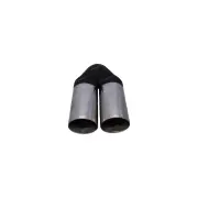 Redback Exhaust Tip Y-Piece Inner Cone - 63mm 2-1/2" In Twin 63mm 2-1/2" Out