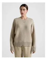 [Fine Day] Knit Sweatshirt in Beige