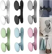 6 Pack Cord Organizer for Appliances, Cord Holder Cord Wrap Cable Organizer Stick On Flat or Round Surface Multifunctional Adhesive Hooks for Small Kitchen Appliances, Blenders, Coffee Maker (6Colors)