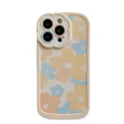 P12 Yellow Flower Tpu Phone All-pack Cover Soft Case for Iphone 14 Pro