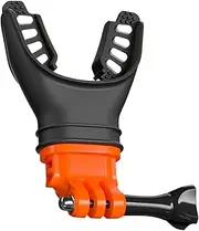 Setauoo Camera Clip, Guitar Camera Mount, Multi-Angle Lightweight Silicone Mouthpiece for Snorkeling Live Streaming Sports Recording Overhead Filming Rock Climbing Surfing