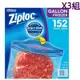 Ziploc 雙層夾鏈冷凍保鮮袋-大 152入3組 COSCO代購 W921279