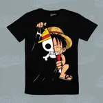 ONE PIECE MONKEY D.LUFFY PEEK A BOOK PIRATES 動漫漫畫日本快樂T恤