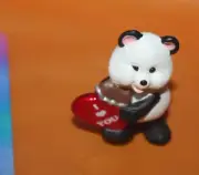Vintage Hallmark Merry Miniatures I Love You Panda Bear Figurine 1999 QSM8105