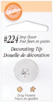 Wilton Decorating Tip-#224 Drop Flower,1Pkg