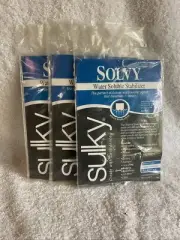 Sulky 486-01 Solvy Stabilizer Pkg 19.5x36”Clear 3 Pack