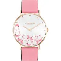 在飛比找蝦皮商城優惠-COACH Perry 玫瑰粉色CC皮帶女錶 CO14504