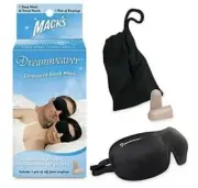 MACK's Contoured DREAMWEAVER SLEEP MASK Travel Trips Naps Washable Earplugs 2034