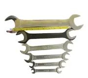 6PC Open End Wrench Set Spanner 10-12, 14-17, 19-22, 30-32, and 41-46