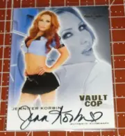 2012 Benchwarmer JENNIFER KORBIN Vault Cop Black Ink Auto LINGERIE Playboy Sexy