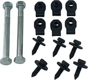 16PCS Front Leaf Spring Bracket Mounting Eye Bolts J-Clips Compatible with 1967-1981 Camaro and Firebird Ventura Oldsmobile Omega Bui-ck Apollo