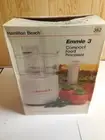 V11 Hamilton Beach Emmie 3 compact Food Processor model 382 New open box.