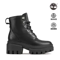 在飛比找Timberland®官方線上旗艦店優惠-Timberland 女款黑色全粒面皮革6吋綁帶靴|A41S