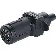 Narva 7 Pin Small Round Plastic Trailer Plug