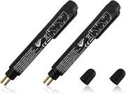 2 PCS Brake Fluid Tester, Brake Fluid Liquid Tester Pen with 5 LED Indicators, Auto Brake Diagnostic Testing Tool Compatible with DOT3 DOT4 Brake Fluid, Universal Car Accessories (2 PCS)