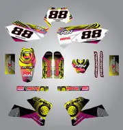 Full Custom Graphic Kit KTM EXC - 2005 / 2007 stickers / decals NEON style