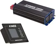 Kings 1000W Pure Sine Wave Inverter + Inverter Remote Display