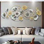 Flowers Metal Wall Art - Home Décor Living Room Office Dining Iron Modern Design Sculpture Ready to Hang for Outdoors and Indoors, 44" X 20.5"