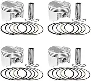 4sets Motorcycle Accessories Cylinder Size 55mm ~ 56mm Piston Rings Full Kit For CB400SF CB-1 VTEC400(4 sets 55.75mm)