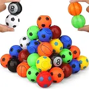 Soccer Party Favors for Kids 4-8 8-12, 36 pack Fidget Spinner Basketball Balls Goodie Bag Stuffers Treasure Box Toys for Classroom Return Gifts for Kids Easter Party Favors Supplies