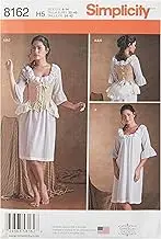 Simplicity 8162 Misses' Sewing Pattern 18th Century Undergarments Corset Costume, Size 6-8-10-12-14