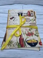 Junk Journal Pages Vintage cooking 12 pages Ephemera Scrapbooking Mixed Media