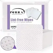 INFILILA Lint Free Nail Wipes Eyelash Extension Glue Wipes 540PCS Super Absorbent Soft Nail Pliosh Remover Wipes Nail Art Gel Polish Remover Pads