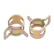 Steel Band Clamp 8mm Hose Tube Spring Clips Clamp Manganese Steel 10Pcs