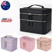 2 Tier Beauty Case Cosmetic Make Up bag Travel Case Includes Mirror**