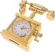 Cabilock Vintage Telephone Model Retro Telephone Ornament for Home Decor Elegant Material Miniature Desk Decoration Realistic Design for Living and