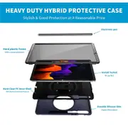 Spider Man 3-Layer Multi-Function Tablet Case With Pencil Holder Hard Frame For Samsung Galaxy Tab S7 11.0 T870/T875-Dark Blue