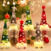 6 Pack Gnomes Christmas Decorations 13.7" Lighted Swedish Tomte Xmas Gnome Pl...