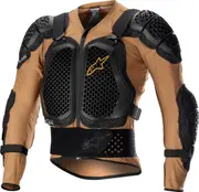 Alpinestars Bionic Action V2, protector jacket , color: Beige/Black/Orange , size: XXL